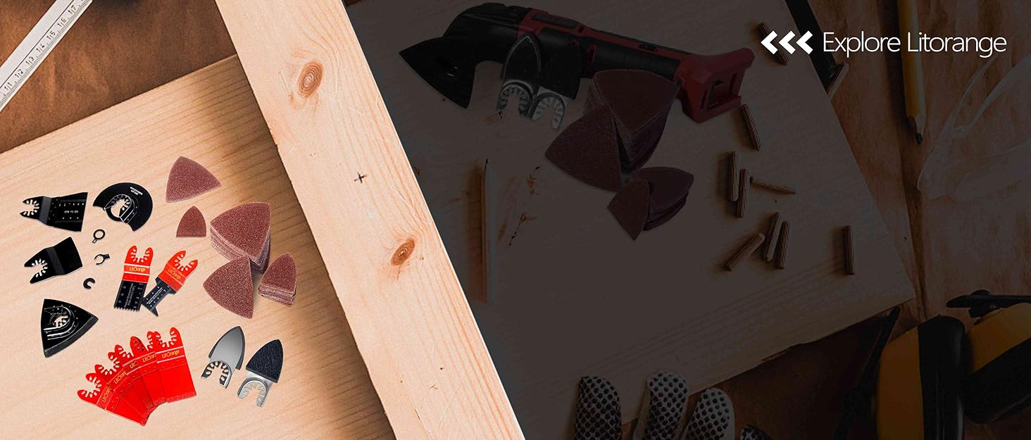 Litorange Carbide End Multi Tool Blades Oscillating Saw Blades Mortar