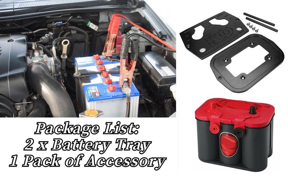 Battery Box Tray, Stainless Steel Battery Tray Hold Down