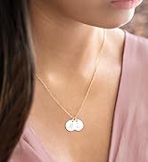 Stephanie Double Disc Personalised Necklace