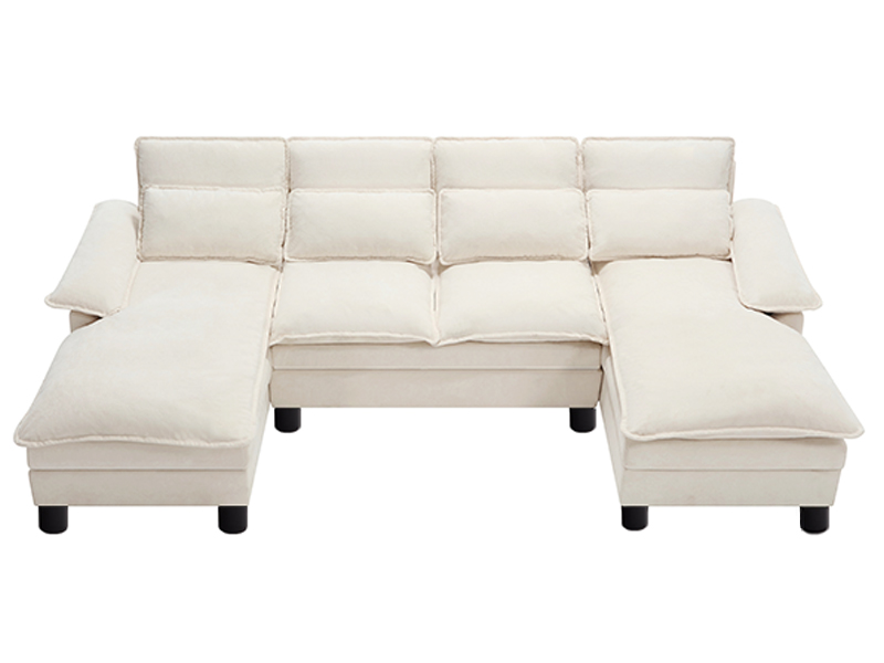 U Shape Sectional Comfy Cloud Couch for Living Room, 111