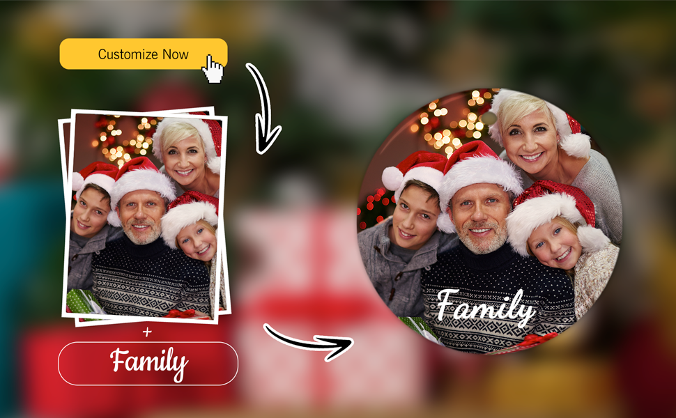 Personalized Christmas Ornament with Picture