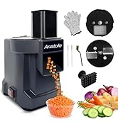 Anatole Electric Vegetable Dicer Slicer Commercial Food Processor Multifunctional Veggie Chopper ...