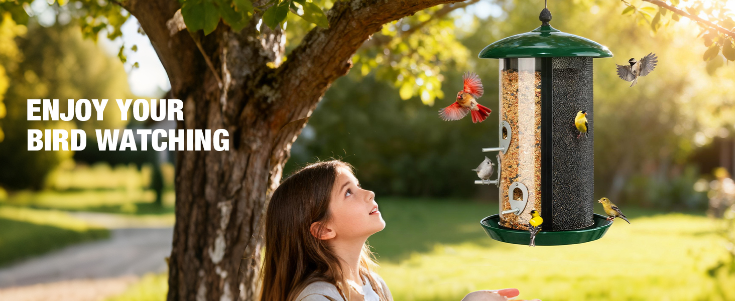 metal bird feeders for outdoors