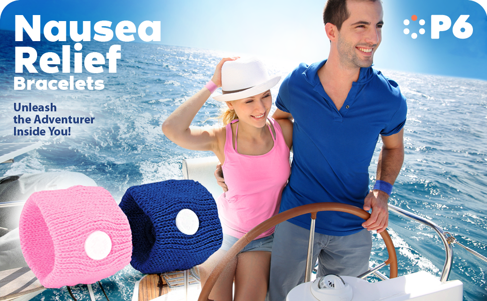 P6 Motion Sickness Bands for Adults Wristbands for Anti