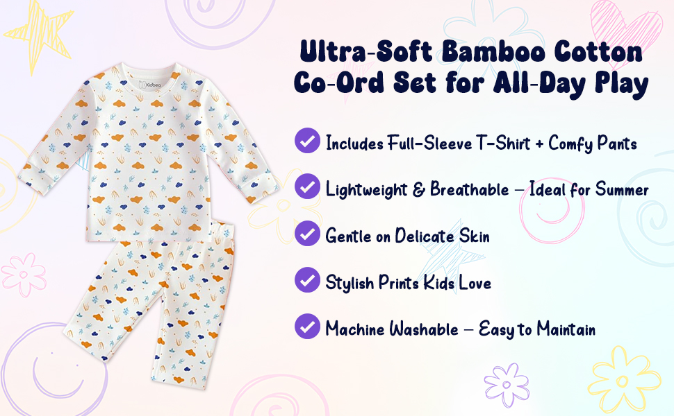 Full-Sleeve T-Shirt & Comfy Pants for Kids SPN-MC368P
