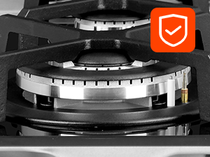 Built-in 2 Burners Gas Hob, Black Tempered Glass Gas Cooktop, NG/LPG Convertible Gasland Chef GH30BF 17 Gas Hob