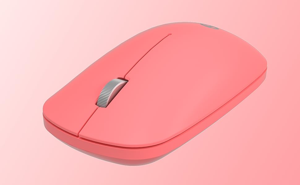 Lecoo WS214 Kablosuz 1200DPI 3 Tuşlu Optik Mouse Pembe