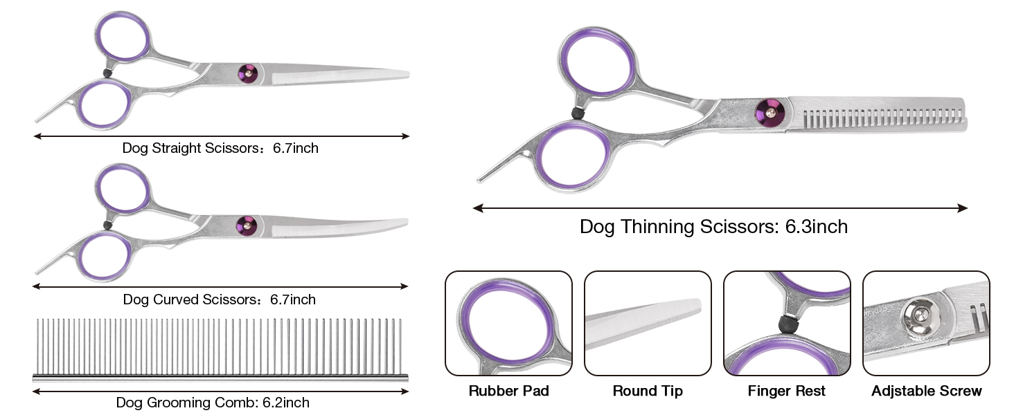 equigroomer for dogs shih tzu accessories hair trimming scissors dog grooming scissors set