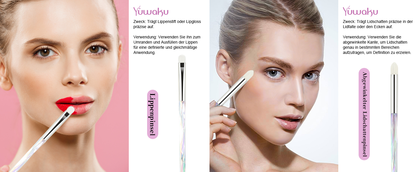 Kristall pinselset makeup Set