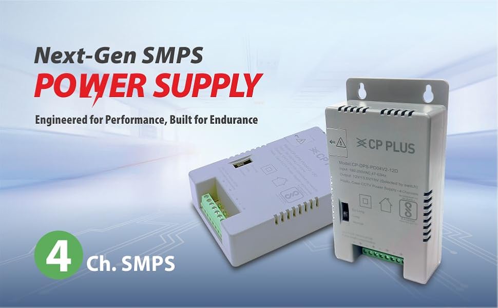 8 channel SMPS,power supply for cctv,CP Plus SMPS,SMPS for CCTV