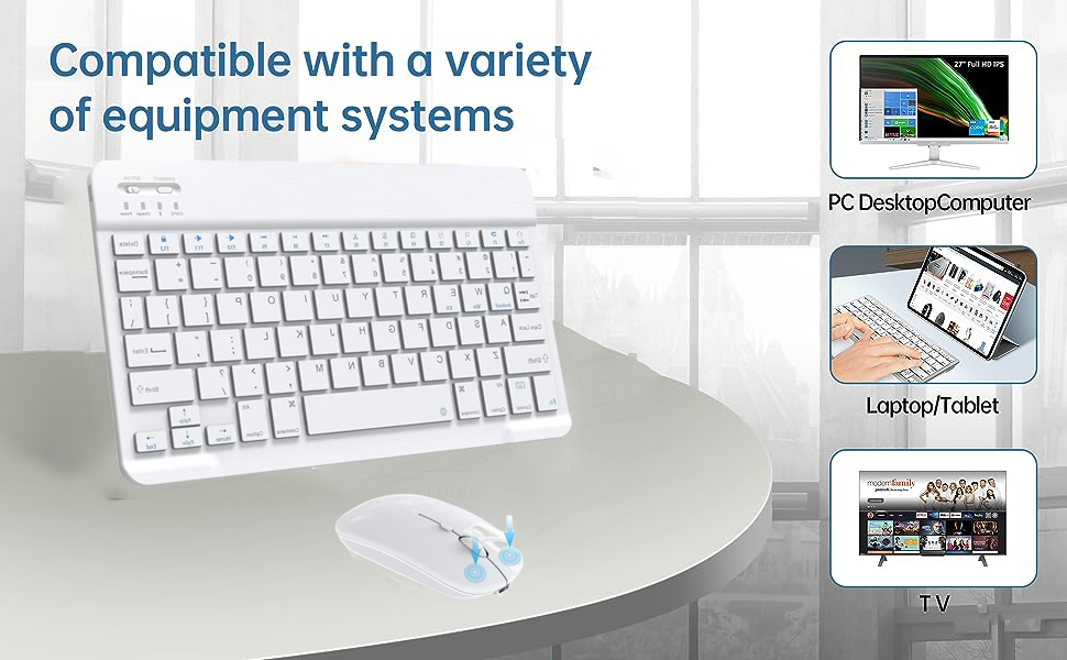 Frafuo UltraSlim Bluetooth Keyboard Portable Mini Wireless Bluetooth