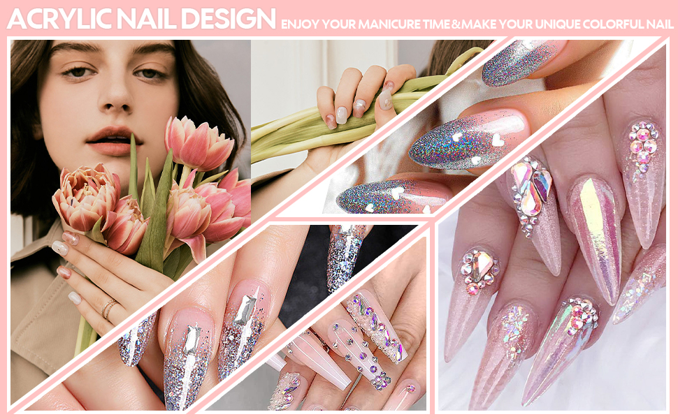 Curkey Acrylic Nail Kit with Drill and UV Light All in 1 Acrylic