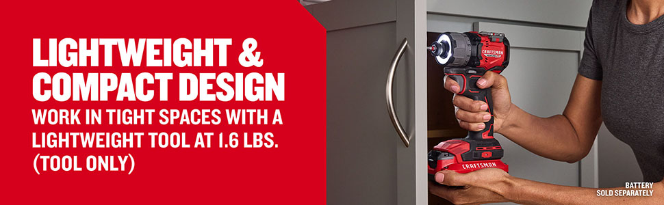 lightweight and compact design