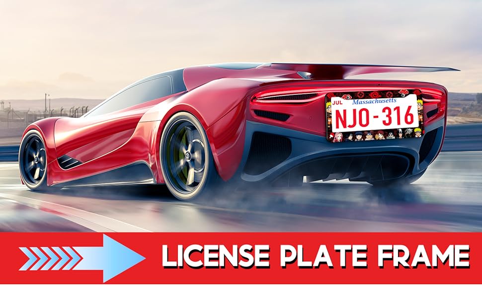 Akkya License Plate Frames 2 Pack for Women Car Plate