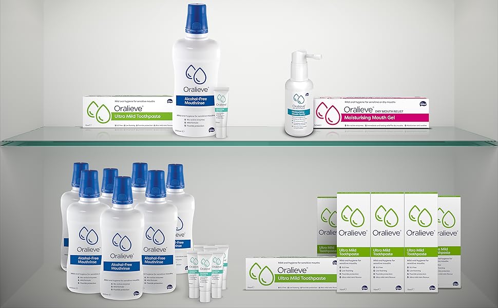 Oralieve Ultra Mild Toothpaste, Dry Mouth Toothpaste, Suitable for Sore