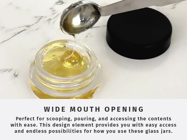 refillable empty oil storage acrylic wax salve ounce store glasses container vidrio 7 millilitre