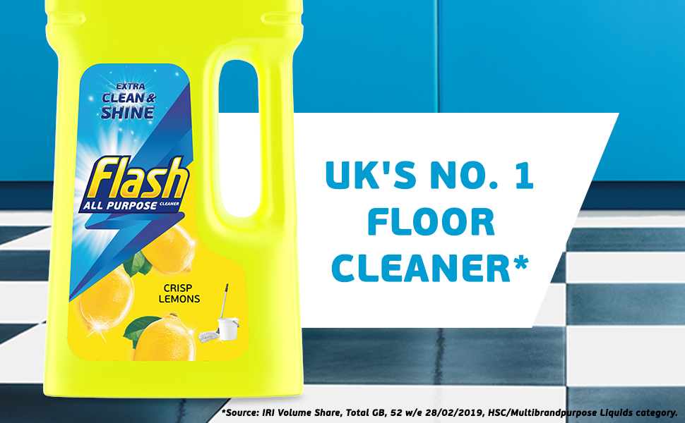 Flash All Purpose Multi Surface Cleaner, 7.2 Litres (1.2 L x 6), Floor Cleaner Liquid With