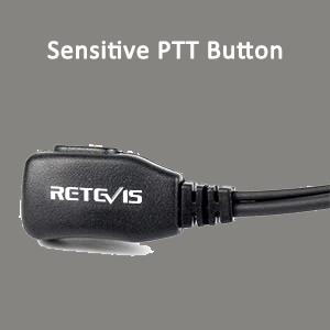 Walkie Talkies Earpiece with Sensitive PTT Button