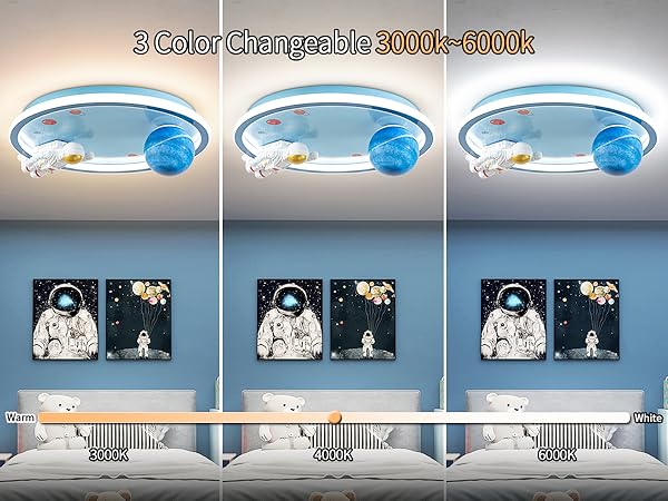 Shine LUEST Astronaut Ceiling Light Fixture 20“ Dimmable