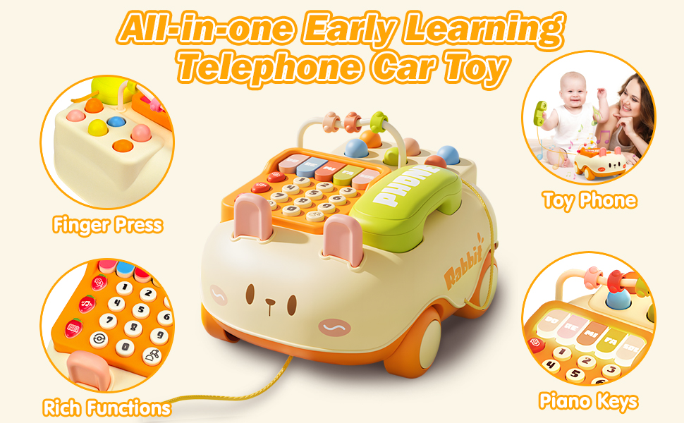 Cartoon Telephone Car Baby Toys