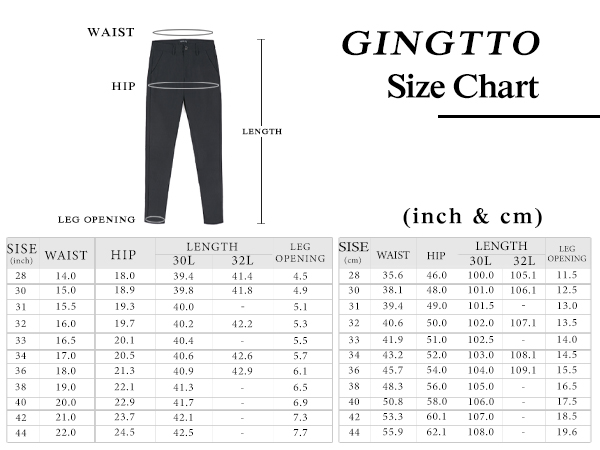 GINGTTO Black Dress Pants Men Slim Fit Chino Pants for Men Stretch