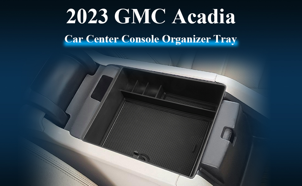 R RUIYA 2023 GMC Acadia Center Console Organizer for 2017