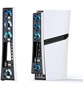 Cooling Fan for PS5 Pro, Efficient Cooler Fan with Adjustable Speed/LED Light, Temperature-Contro...