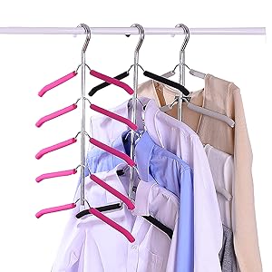 HUMAN MADE HANGER 3本1セット Amazon.com: 3 Pack 5 in 1 Blouse Tree Hangers Space Saving