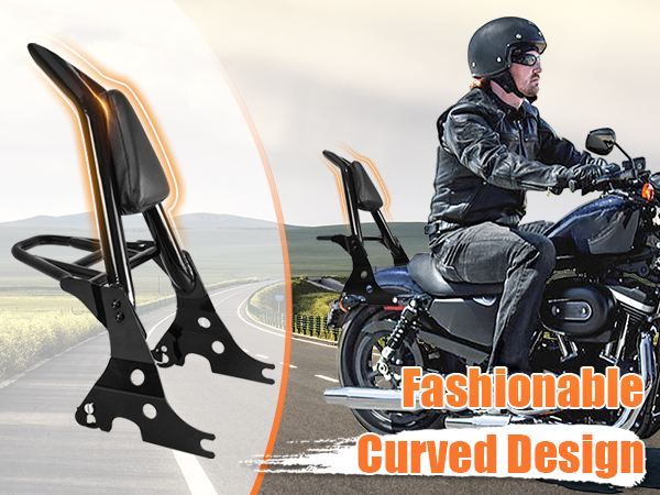 Amazon.com: AUFER Motorcycle Detachable Rear Passenger