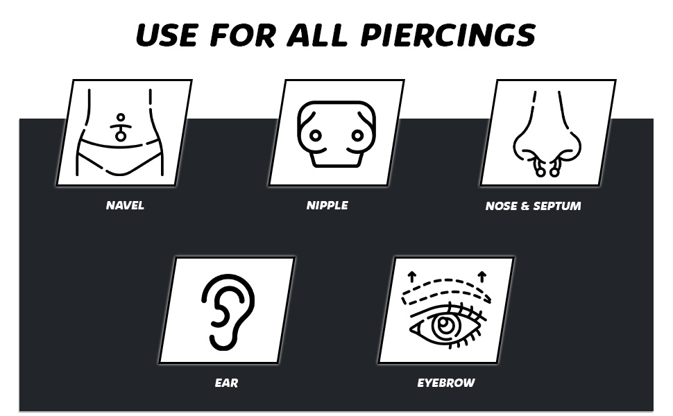 Steel n Ink Piercing Aftercare Spray 100ml Safe and