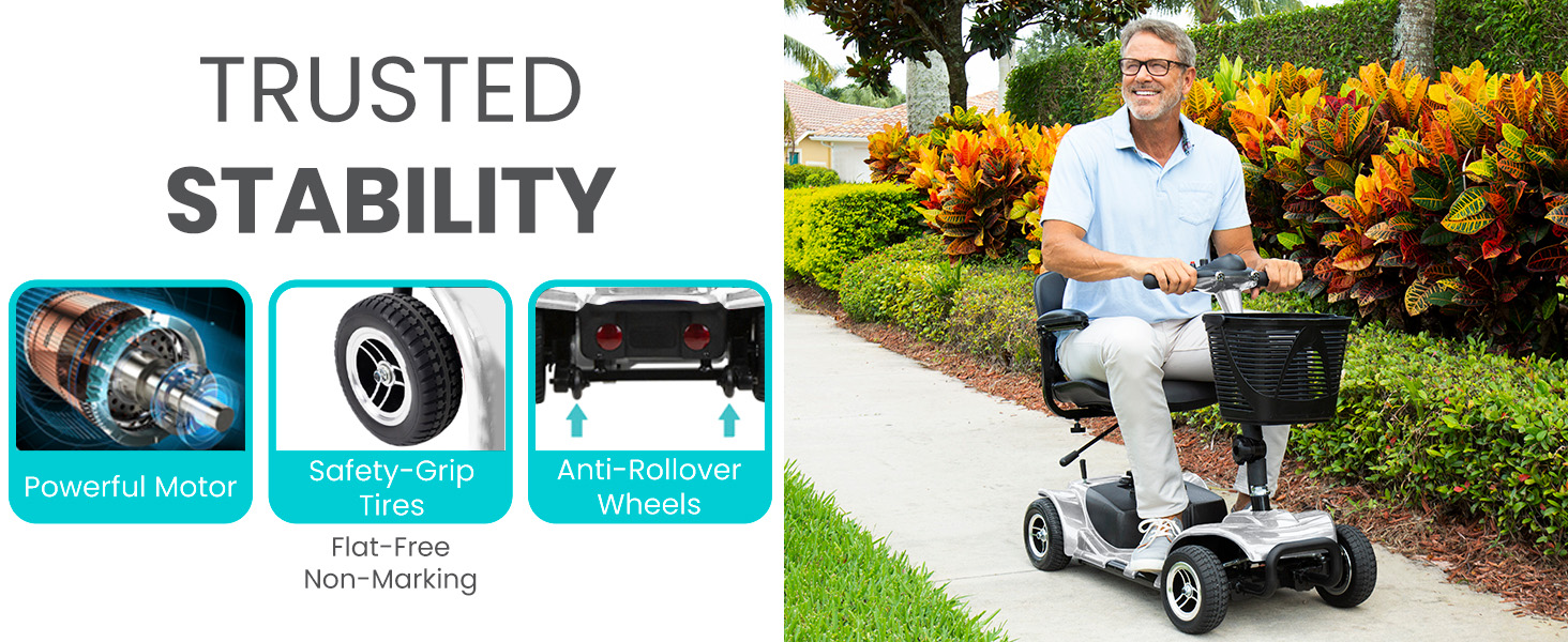 4 wheel mobility scooter electric wheelchair for adults seniors