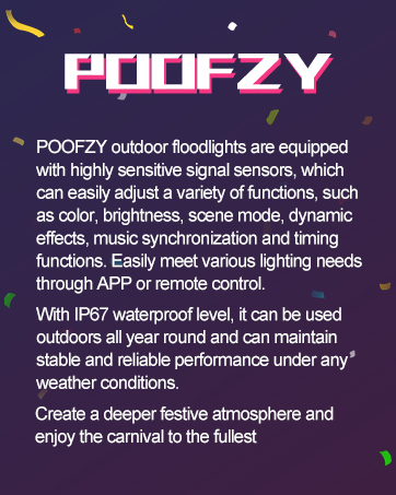 POOFZY Permanent Outdoor Lights for House