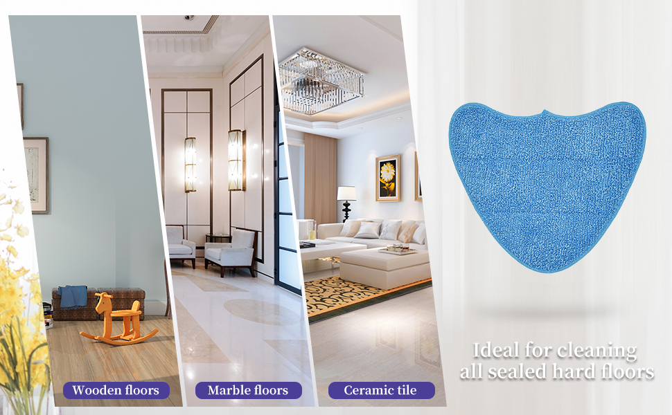 BONBELONG Microfiber Steam Mop Pads Replacement, Compatible with VAX