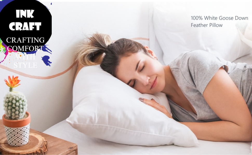 goose down king pillow, goose feather and down pillows 