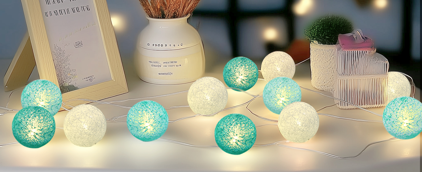 cotton ball fairy light