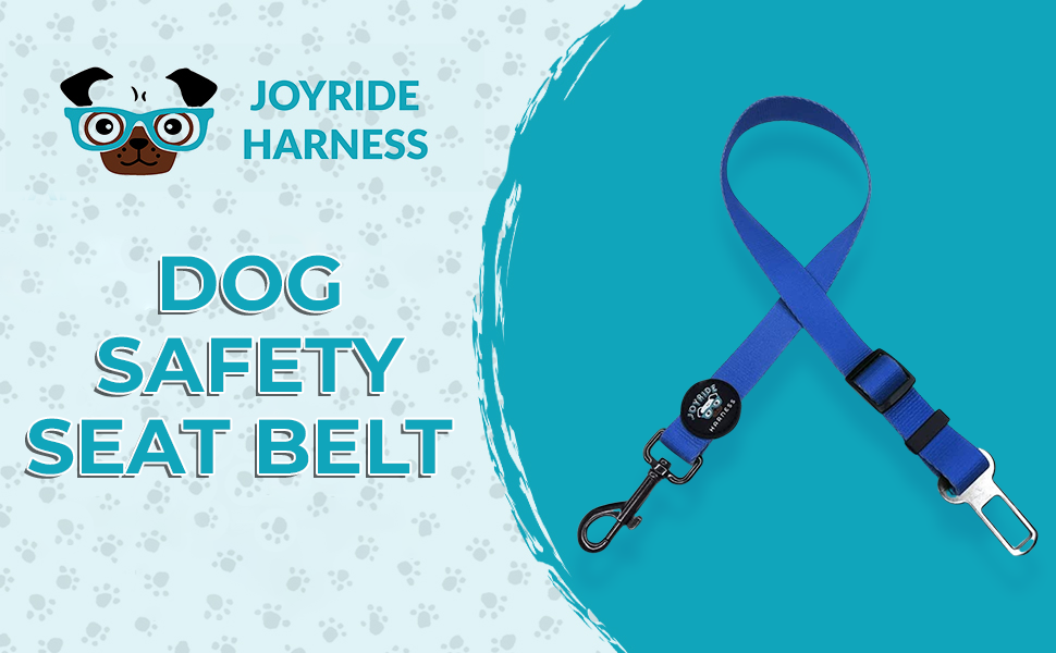 Joyride Harness 2 in 1 leash and with seat belt combo for safety of dogs glow in the dark