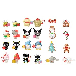 Hello Kitty コレクションセット Amazon.com: Jazwares Hello Kitty and Friends Holiday Advent