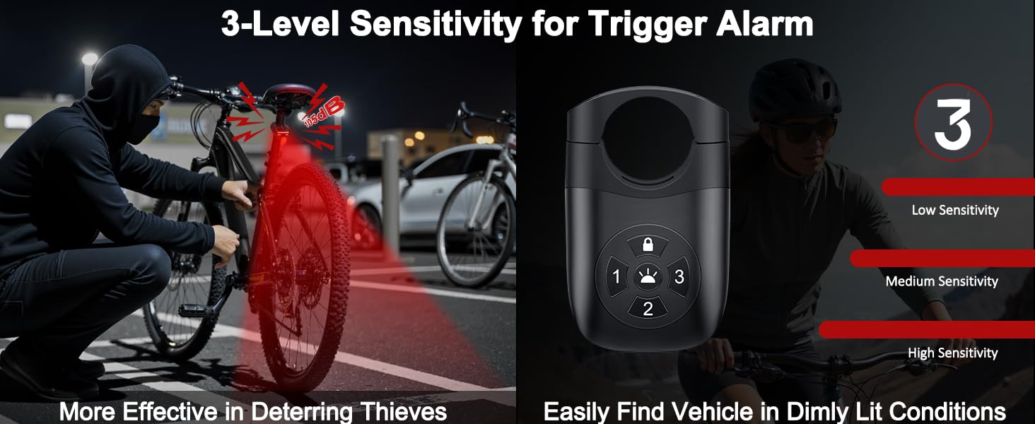 ONVIAN 2 in 1 Bike Alarm with Taillight, USB Rechargeable 105dB Anti-Theft Bicycle Alarm Brake Sensing Rear Light, IP65 Waterproof 4 Modes Safety Flash,Vibration Sensor Ebike Warning 1.5H Fast Charge Visit the Onvian Store Smart Alarm Tail Light5
