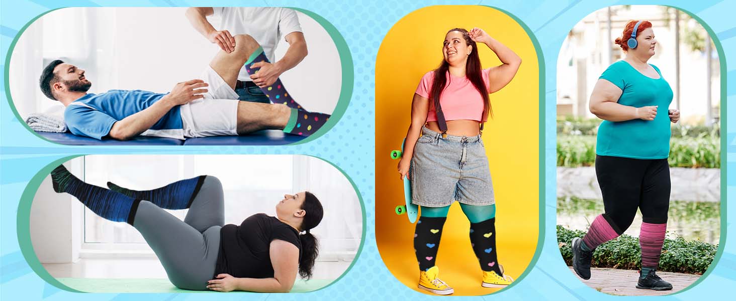 Plus Size Compression Socks for Women