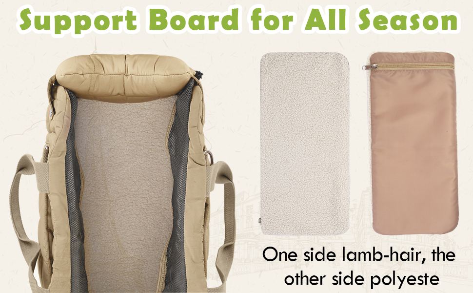 Built-in soft comfortable pad for all season use