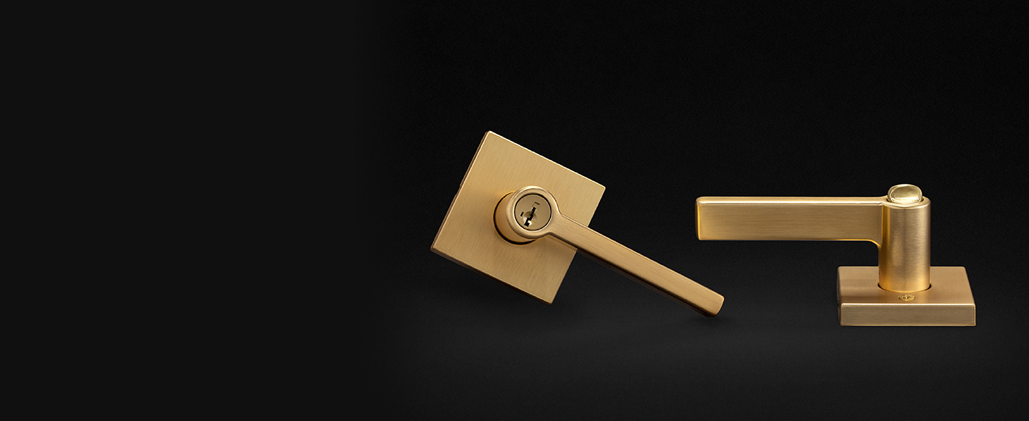 keyed entry door knob door lock lever kwikset mechanical smart key passage privacy dummy square