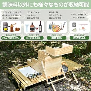 Amazon.co.jp: kaitou 調味料 入れ 収納 ラック ケース スパイス