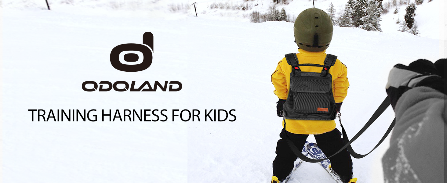Odoland Ski and Snowboard Training Harness for Kids,Skiing Strap with