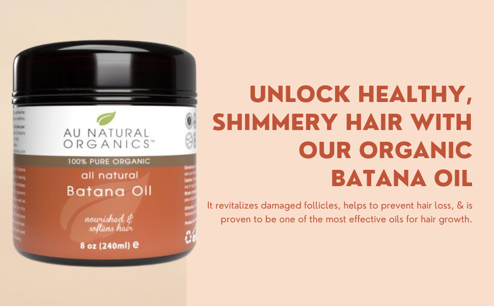 Au Natural Organics Batana Oil for Hair Growth Dr Sebi & Dr Truth Approved Batana