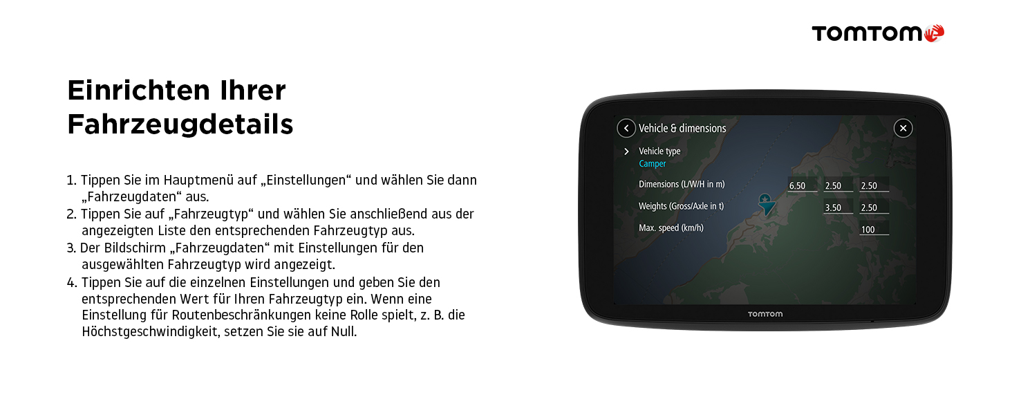 Tomtom Camping Navi GO Camper Max (7 Zoll HDDisplay, Sonderziele für