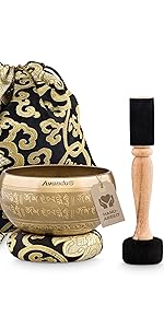 Tibetisches Klangschalen-Set Om