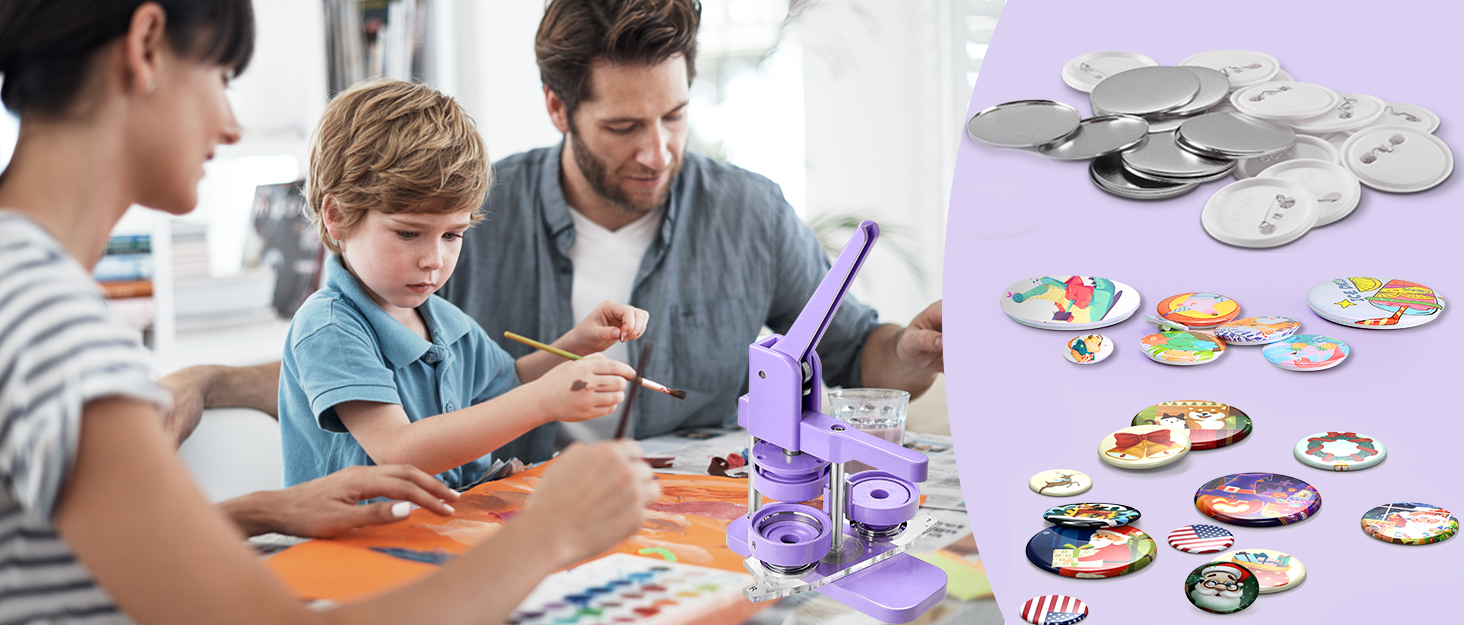 300Sets 75mm Button Maker Supplies Alldeer 2.95 in