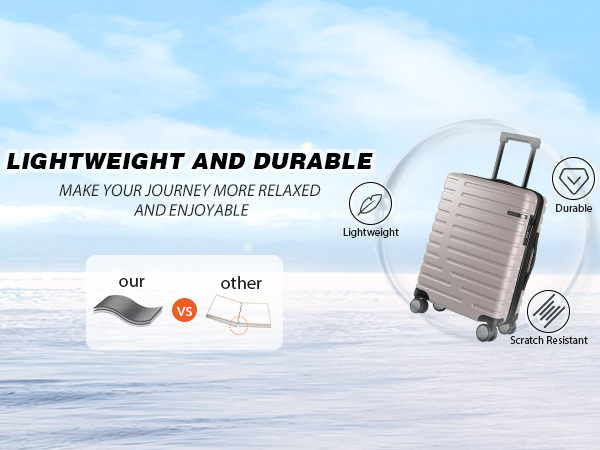 Amazon.com | EMPSIGN Carry On Luggage with Spinner Wheels