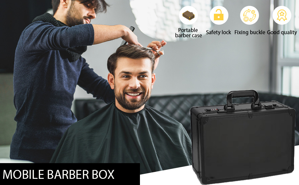 GGAIFbp Barber Case Portable Barber Carrying Cases for