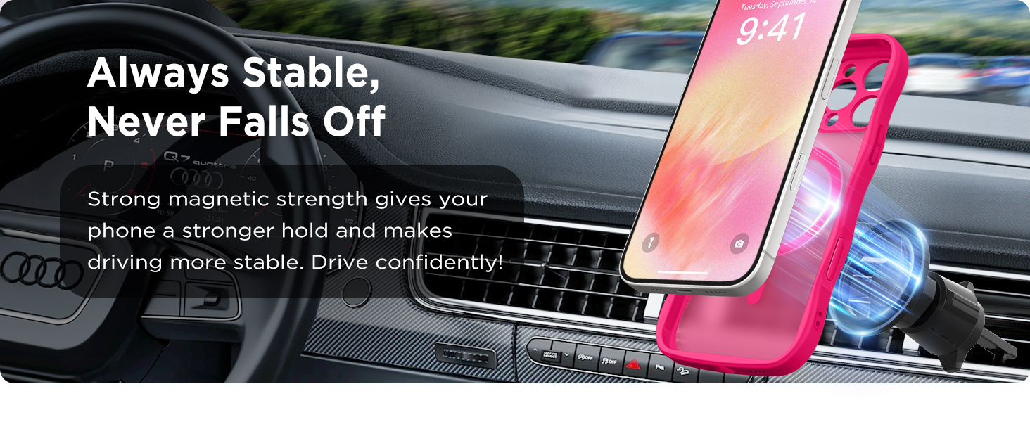 3 in 1 Magnetic for iPhone 16 Pro Case, Upgraded Full Camera Protection Shockproof Translucent